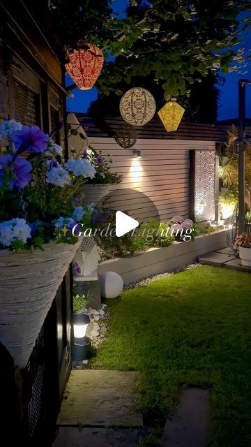 𝑱𝒂𝒏𝒊𝒄𝒆 Bristow on Instagram: "✨Outdoor lighting allows you to extend the functionality of your garden beyond daylight hours. 

With good illumination, you can create an inviting outdoor living space where you can entertain guests, relax, or enjoy meals even after sunset.✨

If you haven’t already guessed, I love beautiful lighting ✨❤️.

Have a lovely day Insta friends.
Janice 💙 

Previously gifted items
Water Fountain @aquascape_inc 
Light up Wreath @festivelightsltd 

#garden #gardensforinspiration #backyard" Have A Lovely Day, Solar Lanterns, Beautiful Lighting, Lovely Day, Entertaining Guests, Backyard Ideas, Water Fountain, Outdoor Living Space, Outdoor Lighting