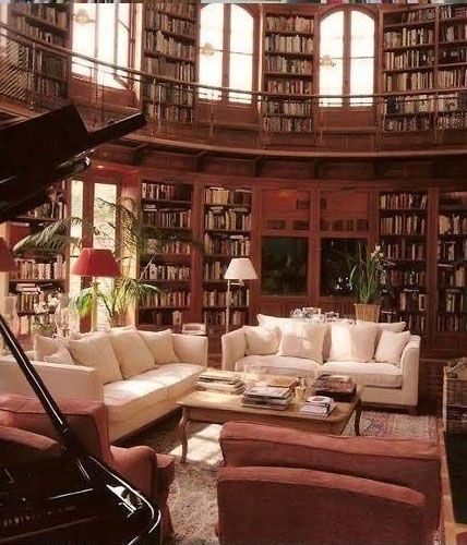 I need an amazing library. Dream Library, Beautiful Library, Library Room, Small Pantry, Internal Door, Home Library Design, Bookshelf Design, Pantry Door, Grand Homes