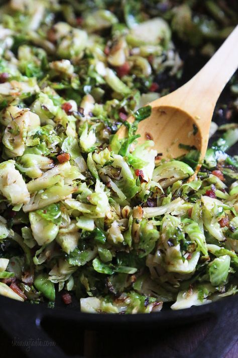 Best Brussel Sprout Recipe, Brussels Sprouts With Pancetta, Sauteed Brussels Sprouts, Sautéed Brussels Sprouts, Sprout Recipe, Pancetta Recipes, Shredded Brussel Sprouts, Sprout Recipes, Brussels Sprouts Recipe