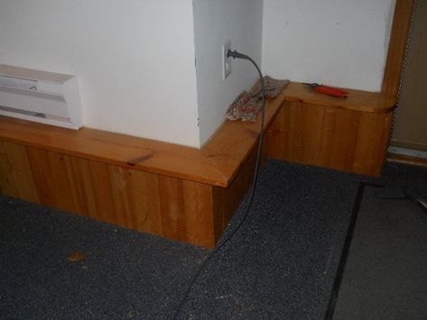 Basement Foundation Wall Ledge, Finishing A Basement, Stem Wall, Wall Ledge, Basement Room, Baseboard Trim, Knee Wall, Basement Reno, Garage Remodel