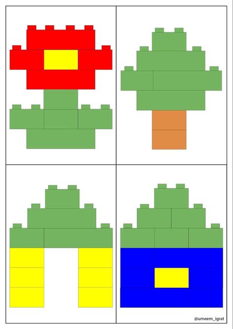 Lego Task Cards, Lego Coding, Lego Therapy, Preschool Designs, Lego Challenge, School Kids Crafts, Lego Education, Lego Activities, Lego Craft