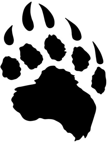 Bear Claw Tattoo, Bear Paw Tattoos, Celtic Bear, Paw Drawing, Bear Paw Print, Paw Logo, Adventure Logo, Child Education, Bear Tattoos