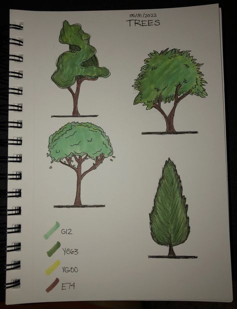 Nature Reference, Artist Loft, Tree Sketches, Copic Markers, Copic, Markers, Loft, Trees, Quick Saves