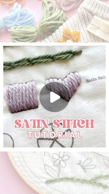 Sampler Embroidery, Stitch Sampler, Stitch Tutorial, Hand Embroidery Tutorial, Learn Embroidery, Satin Stitch, Embroidery Tutorials, See Me, Hand Embroidery