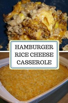 Easy Hamburger Rice Recipes, Hamburger Meat Rice Recipes, Rice Hotdish Hamburger, Hamburger Meat Recipes With Rice, Hamburger And Rice Casserole Recipes, Hamburger And Rice Recipes Easy, Hamburger Meat And Rice, Hamburger And Rice Casserole, Rice Cheese Casserole