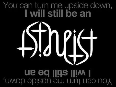 Upside down atheist Agnostic Tattoo, Atheist Meme, Atheist Tattoo, Meme Base, Bielefeld Germany, Atheist Humor, Atheist Quotes, Anti Religion, Free Thinker