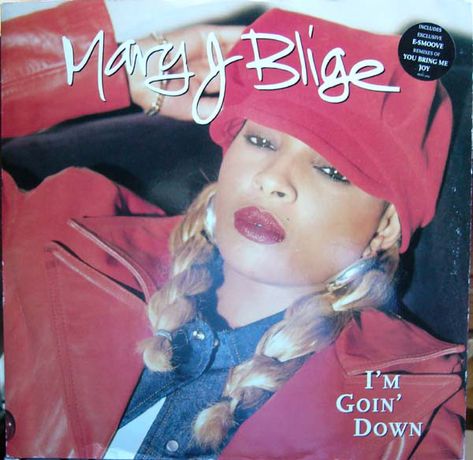 Mary J. Blige-I'm Goin' Down 1994 Lil Kim Mary J Blige, Mary J Blige Shirt, Mary J Blige Poster, Mary J Blige Real Love, Mary J Blige Real Love Movie, Decade Day, Mary J Blige Album Covers, 90s Makeup, Goin Down