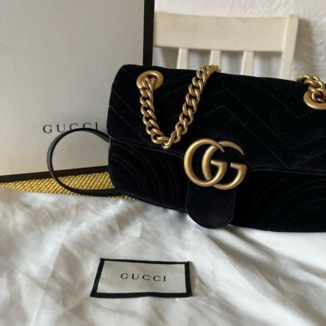 Gucci marmont velvet small bag. Gucci Velvet Bag, Gucci Marmont Velvet, Gucci Marmont, Velvet Bag, The Bag, Gucci Handbags, Gucci Dionysus, Small Bag, Infinity Bracelet