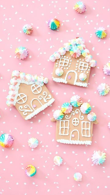 Kara Whitten on Instagram: "Tell me these 🍬FAUX gingerbread house ornaments 🍬aren’t just the cutest ever!!! I used light weight spackle and glitter paint on ornaments from Michaels (you can also do this technique on cinnamon salt dough ornaments). Once the spackle is dry, they are hard to the touch and will last year after year even if they look good enough to eat!" Cinnamon Salt Dough Ornaments, Faux Gingerbread House, Cinnamon Salt Dough, Gingerbread House Ornaments, Faux Gingerbread, Salt Dough Ornaments, Dough Ornaments, Pretty Crafts, Glitter Glue