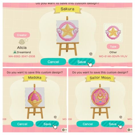 Sailor Moon Animal Crossing Design, Sailor Moon Acnh Codes, Acnh Sailor Moon Design, Acnh Sailor Moon, Animal Crossing Sailor Moon, Acnh Kawaii, Acnh Pattern, Acnh Kidcore, Sailor Moon Wands