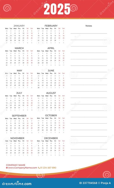 This sleek and professional one-page business calendar for 2025 is designed with functionality and aesthetics in mind. The layout features all 12 months neatly organized for quick reference, with each week starting on Monday to streamline business planning and align with global work standards. Clean typography ensures readability, while the minimalistic design leaves ample space for notes and highlighting key dates. Ideal for professionals, small business owners, and corporate use, this calendar is perfect for strategic planning and staying organized throughout the year. Start Illustration, Clean Typography, Business Desk, Illustration Calendar, Colorful Planner, Business Calendar, Calendar Layout, Year Planner, Global Work