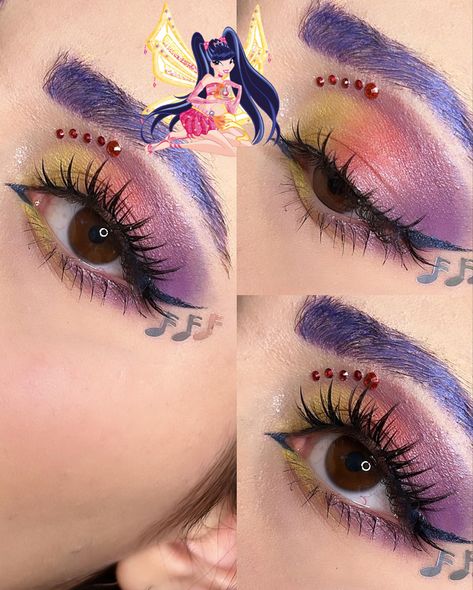 #makeup #winxclub Musa Winx Club Makeup, Musa Makeup, Winx Makeup, Musa Winx, Club Makeup, Cosplay Inspo, Fairy Makeup, Makeup Designs, Winx Club