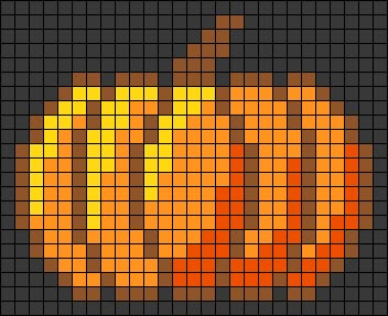 Pumpkin Alpha Pattern, Autumn Pixel Art, Pumpkin Pixel Art, Halloween Alpha Pattern, Fall Pixel Art, Halloween Pixel Art, Pumpkin Cross Stitch, Melty Bead Patterns, Halloween Cross Stitch Patterns