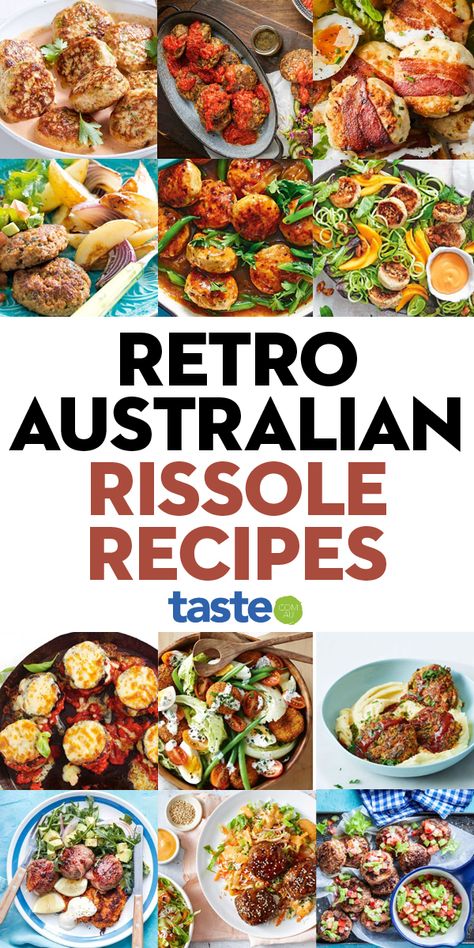 Australian Rissoles, Easy Minced Beef Recipes, Rissoles Recipe Beef, Australia Day Food, Beef Mince Recipes Dinners, Australian Dishes, Beef Rissoles, Minced Beef Recipes Easy, Chicken Rissoles