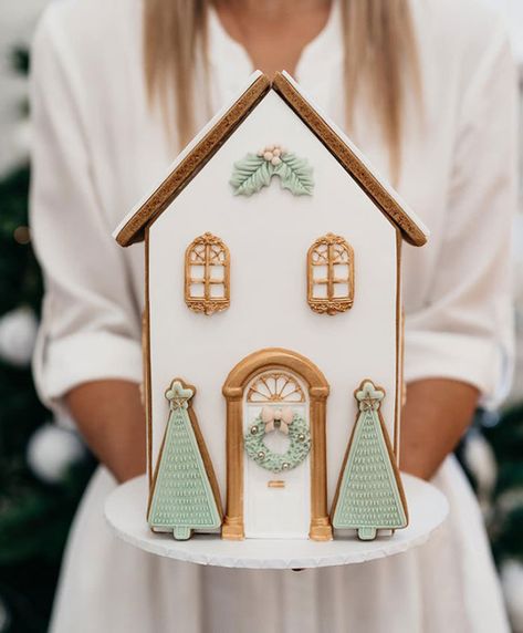 My Wife Made This Beautiful Gingerbread House For Christmas Cookies House, Gingerbread House Parties, Gingerbread House Designs, Gingerbread Party, Cookie House, Gingerbread House Decorations, Christmas Gingerbread House, Christmas Sweets, Gingerbread Houses