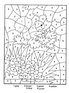 Magic Coloring - Free printable Coloring pages for kids Easter Color By Number, Letter D Crafts, Easter Color, Math Coloring Worksheets, Christmas Tree Coloring Page, Math Coloring, Activity Pages, Color By Numbers, Color By Number