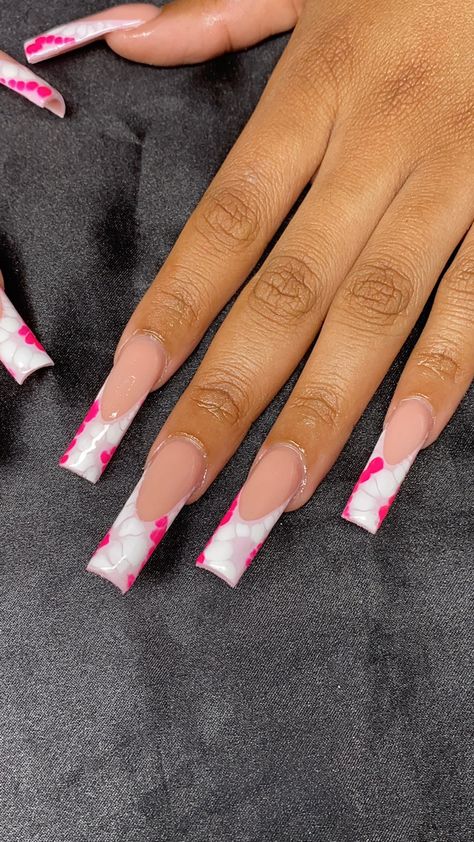 Cute French Nails Ideas Square, Nail Inspo Tapered Square, Tapered Square Nails Design, Moon Nail Art, God Sent, Tapered Square Nails, Long Acrylic Nail Designs, Tapered Square, Drip Nails