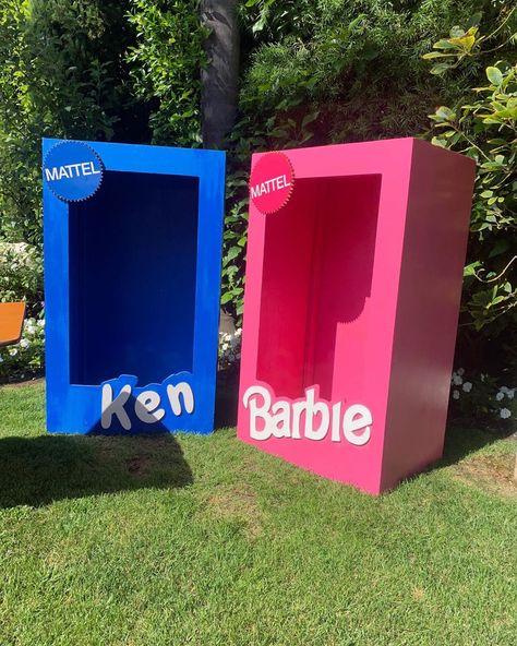 Platinum Prop Rentals, LLC. on Instagram: “Ken & Barbie Box . . . . . #barbie #ken #barbieparty #kenparty #kids #kidspartytheme #kidspartyideas #partydecorations” Party Rental Ideas, Trunker Treat Ideas, Barbie Decorations, Life Size Barbie, Barbie Party Decorations, Barbie Theme Party, Barbie Box, Barbie Birthday Party, Prom Theme