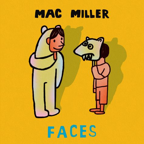 Mac Miller Faces Art, Mac Miller Faces Tattoo, Faces Mac Miller, Larry Lovestein, Faces Aesthetic, Mc Miller, Mac Miller Art, Mac Miller Tattoos, Beautiful Sounds