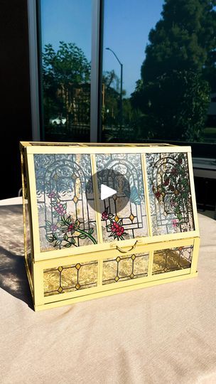 2.4M views · 446K reactions | Stained glass is having a moment rn and if you don’t have the skills to cut and solder glass, then this is a fun alternative with all the same vibes! When I saw this IKEA hack on Pinterest from @entertainidea, I just HAD to make it and y’all, this greenhouse looks so unique and brings in so much color to my patio. 10/10 would recommend to try it as a summer DIY! 🦋🪻🌷 | tina le mac 🌙 | DIY + home | Billie Eilish · CHIHIRO Stained Glass Ikea Greenhouse, Ikea Stained Glass Greenhouse, Stained Glass Greenhouse Diy, Ikea Greenhouse Hack, Stained Glass Greenhouse, Diy Faux Stained Glass Window, Diy Stained Glass Projects, Faux Stained Glass Diy, Diy Stained Glass Window