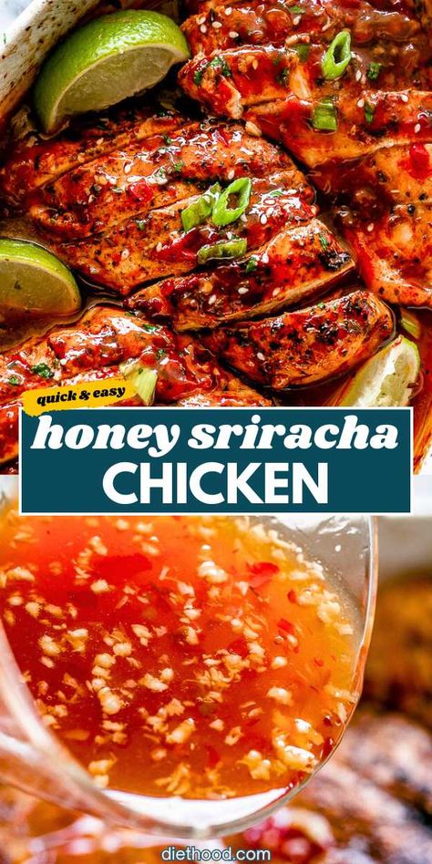 Delicious Baked Chicken, Maple Sriracha Chicken, Honey Sriracha Chicken Crockpot, Chicken With Skin Recipes, Spicy Lime Chicken, Spicy Hawaiian Chicken, Hot Honey Grilled Chicken, Saucy Chicken Recipes, Garlic Sriracha Chicken