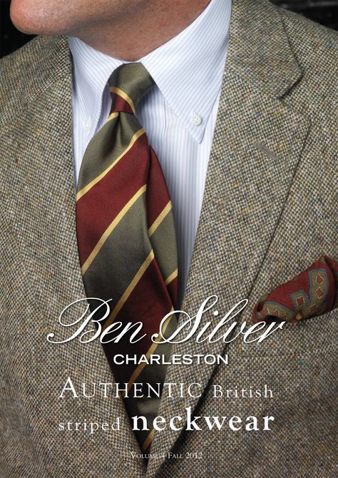 Ben Silver, Preppy Handbook, Older Mens Fashion, Tweed Men, Leather Work Gloves, Mens Neckwear, Style Anglais, Der Gentleman, Suits Men