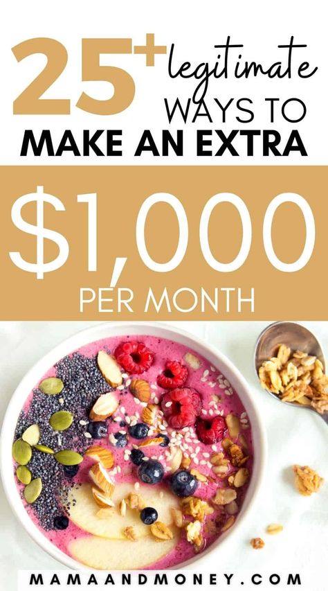 Are you looking for ways to make an extra $1000 per month? Here are over 25 legitimate ideas to choose from! Learn how to make $1000! How To Make 1000 A Month, How To Make An Extra 1000 A Month, Nails Color Street, Art Motivational Quotes, Interior Creative, Saving Methods, Nails Creative, Passive Income Sources, Online Marketing Social Media