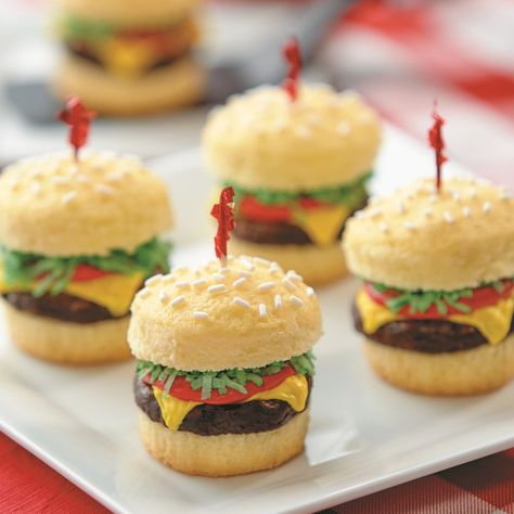 Burger Cupcakes, Burger Night, Yellow Foods, Cupcakes Recipe, Coconut Cookies, Green Food Coloring, Cooking Channel, Butter Cake, Top Recipes