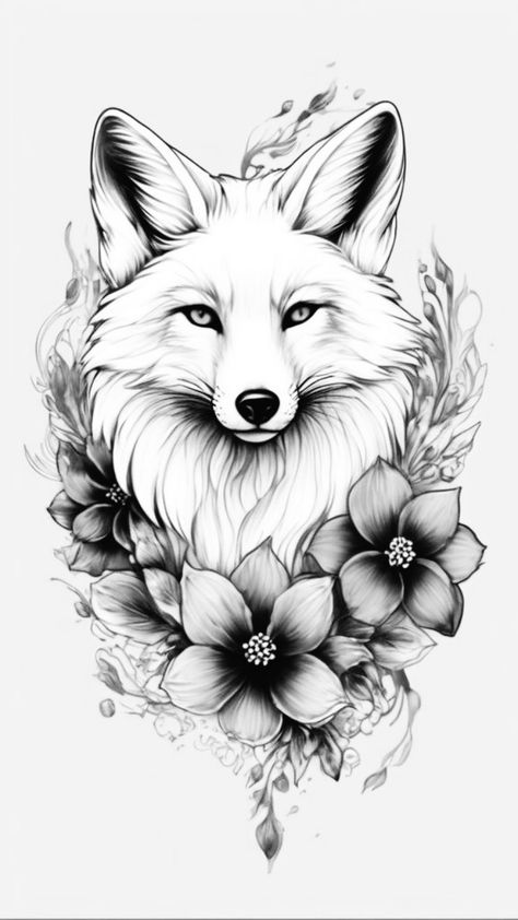 Girl Thigh Tattoos, Fox Tattoo Design, Totem Tattoo, Female Fox, Spiritual Animal, Asian Tattoos, Fox Tattoo, Animal Totems, Piercing Tattoo