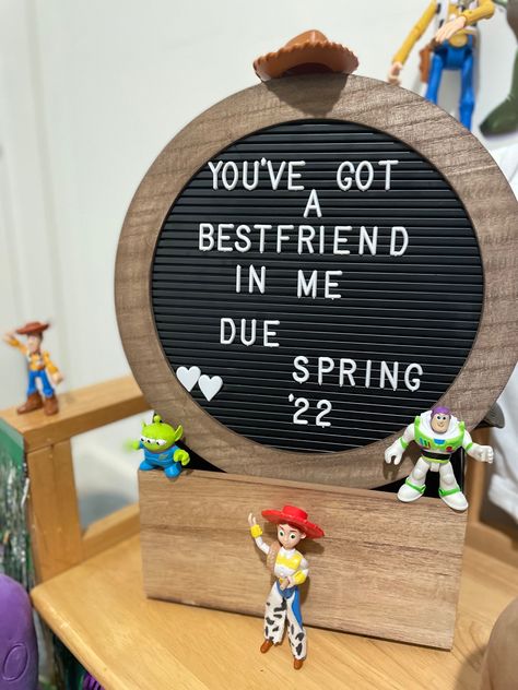 Pregnancy Announcement, Toy Story, Letter Board, Toys