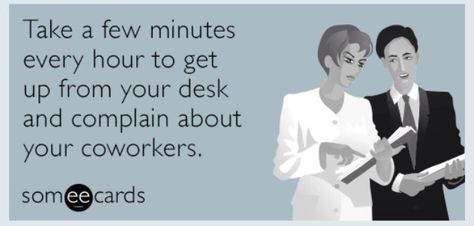 Complain about your coworkers Coworkers Meme, Best Friend Coworker Memes, Funny Work Memes Coworkers Hilarious, Funny Coworker Memes, Co Worker Memes, Annoying My Coworkers Meme, Workplace Quotes, Someecards, Life Advice