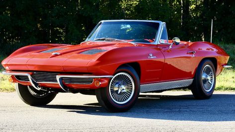 1963 Chevrolet Corvette Convertible | T96 | Kissimmee 2022 C5 Corvette Convertible, Corvette Stingray Convertible, C8 Corvette Convertible, 1960 Corvette Convertible, Red Corvette Convertible, Corvette Convertible, Nuts And Bolts, Aluminum Wheels, Kissimmee