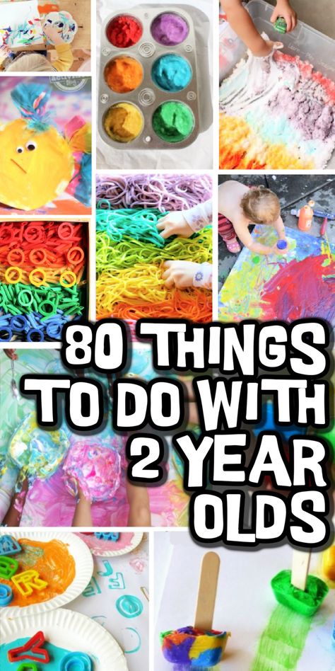 80 Things to do with 2 Year Olds | Kids Activities Blog Two Year Old Crafts, Two Years Old Activities, Activities For 2 Year, Activities For One Year Olds, Indoor Activities For Toddlers, Art Activities For Toddlers, Fun Indoor Activities, Fun Activities For Toddlers, Baby Learning Activities