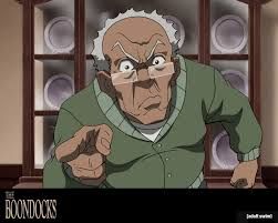 Grandad Granddad Boondocks, Boondocks Grandad, Boondocks Characters, Riley Freeman, Boondocks Drawings, The Boondocks, Dope Cartoons, Old School Cartoons, Black Cartoon Characters