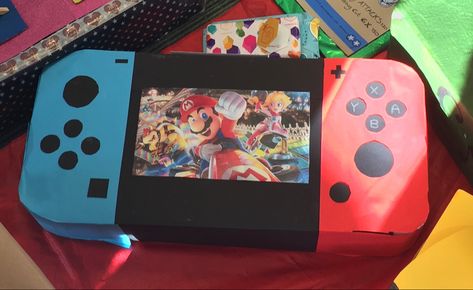 Nintendo Valentines Boxes, Switch Valentines Boxes, Nintendo Switch Valentines Boxes, Homemade Valentine Boxes, Diy Valentines Box, Kids Valentine Boxes, Valentine Boxes, School Kids Crafts, Valentine Gifts For Kids