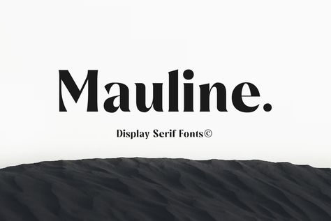 Mauline Display Serif Font – Free Design Resources Character Shapes, Font App, Serif Logo, Font Ideas, Visual Hierarchy, Font Graphic, Best Free Fonts, Serif Typeface, Retro Font