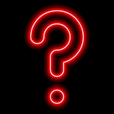 Neon Question Mark, Neon Black Wallpaper, Question Mark Icon, Pic Edit, Red Neon, Tree Saw, Heart Tree, Logo Banners, Cityscape Photos