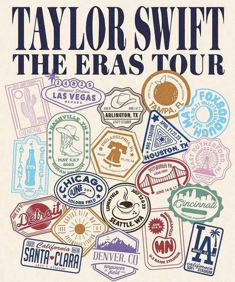 In My Eras Era, The Eras Tour Poster, Eras Tour Poster, College Walls, Tour Poster, Dorm Posters, Taylor Swift Posters, Taylor Swift The Eras Tour, Images Esthétiques