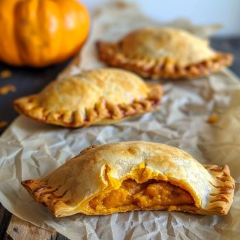 Easy Pumpkin Empanadas (12 ingredient) Pumpkin Plachinda, Pumpkin Pie Empanadas, Pumpkin Empanadas Recipe, Pumpkin Empanadas Mexican, Pumpkin Empanadas, Fall Deserts, Empanadas Dough, Empanadas Recipe, Flaky Crust