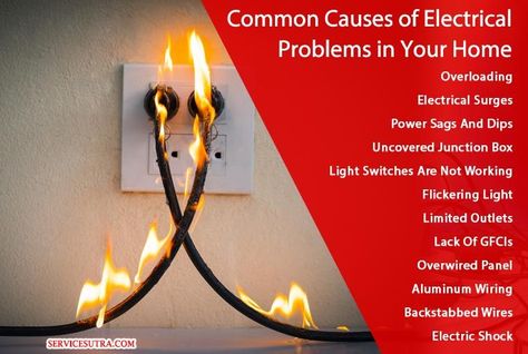 Wondering about the causes of electrical problems in your home? Here’s a complete list of 15 most common causes of frequent electrical problems and issues. Air Conditioner Maintenance, Electrical Troubleshooting, Residential Electrical, Northern Star, Electrical Problems, Electrical Fittings, Switch Words, Electrical Panel, Diy Electrical