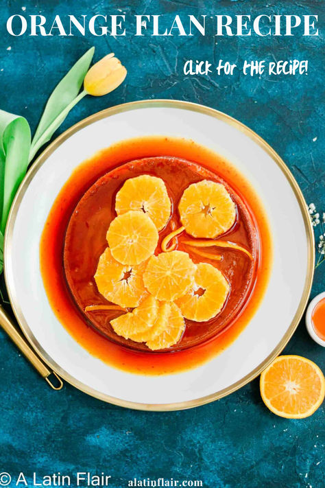 Love creamy desserts with a citrus twist? This ORANGE FLAN RECIPE is perfect for you! Sweet caramel meets zesty orange and cream cheese in this delicious FLAN DE QUESO RECIPE. 🍊🍮🍽️CLICK FOR THE RECIPE!🍽️ Creamy Flan Recipe, Elegant Desserts Beautiful, Orange Flan, Latin Dessert Recipes, Creamy Flan, Butterscotch Tart, Latin Desserts, Kid Friendly Dessert, Queso Recipe