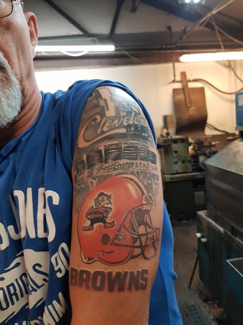 Brown Tattoo, Jason Brown, Browning Tattoo, Cleveland Browns, Tattoo Artist, Cleveland, Tattoo Artists, Pinterest Likes, I Hope