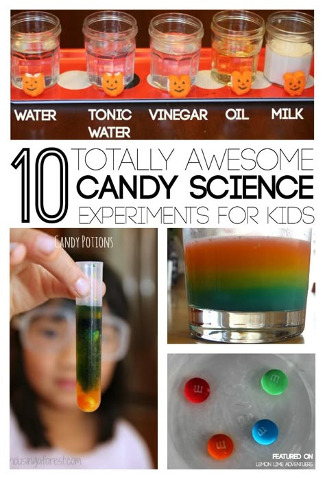 Awesome Candy Science Experiments for Kids | Perfect for Fall Science with kids! Can't wait to try some of these Candy Science Experiments, Candy Experiments, Candy Science, Candy Valentines, Fall Science, Science Experiments For Kids, Experiments Kids, Science Camp, Experiments For Kids