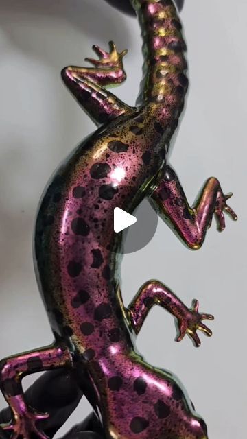 Daniel Cooper on Instagram: "The MOST insane Resin 🦎 

A clip taken from my latest YT video (#273).

I made this incredible piece using hairspray in my resin mold to create an incredible texture.

I need to make more lizards! 

Maybe next time I will try a realistic color combo!

 Resin art, resin, epoxy art, epoxy, resin and hairspray, resin artist, Lizard

#resinart #resin #epoxyart" Resin Mermaid Art, How To Paint 3d Fish In Resin, Resin Dinosaur, Resin Dragon, Resin Lizard, Resin Molds, Resin Art, Color Combos, Molding