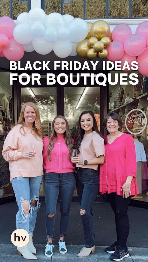 “What are some Black Friday ideas for small businesses?” Black Friday is upon us and holds so much potential for small businesses. Read our blog to get helpful tips. Small Business Black Friday Sale Ideas, Black Friday Ideas For Small Business, Black Friday Sale Ideas For Boutiques, Sidewalk Sale Ideas, Boutique Black Friday Ideas, Boutique Christmas Open House Ideas, Boutique Sale Ideas Retail, Holiday Boutique Ideas, Pink Friday Sale Ideas