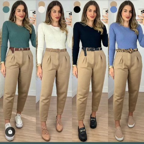 Cute Professional Outfits, Outfits Vestidos, Classic Style Outfits, Office Outfits Women, Beige Outfit, Business Casual Outfits For Work, Classy Fashion, Stylish Work Outfits, Outfits Verano