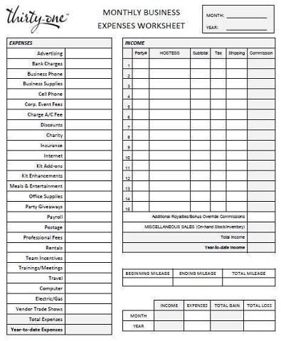 Keep track of your 31 monthly business expenses with this work sheet. www.mythirtyone.com/355088 Ebay Organization, Errand Business, Business Worksheet, Business Tax Deductions, Tax Write Offs, Sales Template, Business Expenses, Small Business Tax, Thirty One Business