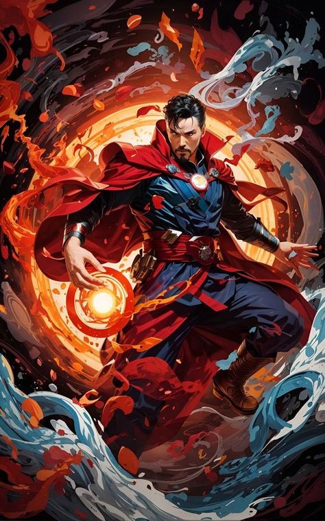 Doctor Strange Illustration, Doctor Strange Comic Art, Dr Strange Comic Art, Dr Strange Art, Doctor Strange Wallpapers, Dr Strange Wallpaper, Dr Strange Comic, Marvel Illustration, Marvel Comics Characters