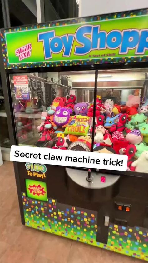 Use this secret trick to win claw machines! #clawmachine #arcade #gaming #clawcrazy #clawcraziness #reelsviral | ClawCrazy | ClawCrazy · Original audio Homemade Claw Machine, How To Win Claw Machine, How To Win A Claw Machine Every Time, How To Win The Claw Machine Every Time, Human Claw Machine, Claw Machine Hacks, Claw Game, Claw Machine, The Claw