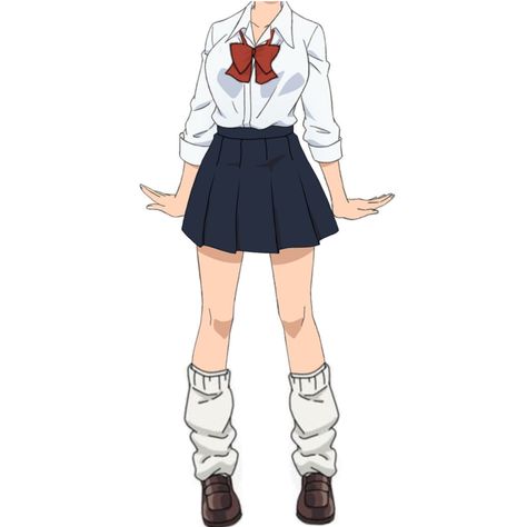 Cute Anime Uniform, Anime Female School Outfits, School Clothes Drawing, Anime Uniform Ideas, Drawing Uniform School, Uniform Drawing Ideas, Anime Uniform Drawing, Mha Oc Base Female Uniform, Mha Uniform Redesign